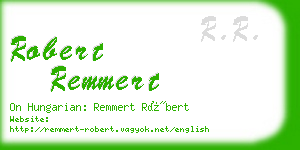 robert remmert business card